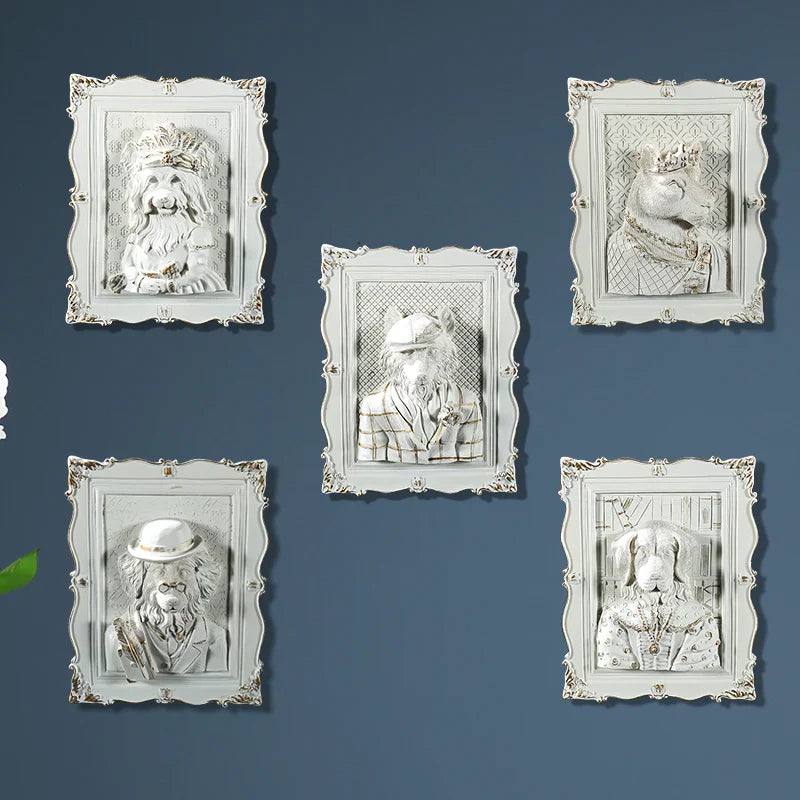 Afralia™ Earl Cat Resin Pendant Wall Decoration Frame for a Whimsical Touch.