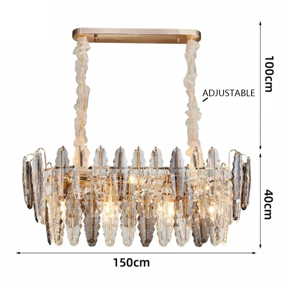 Afralia™ LED Leaf Chandelier: Modern Living Room Decor Lighting for Duplex Rotating Stairs