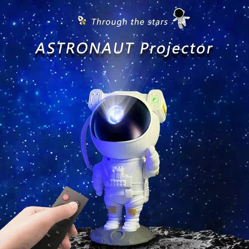 Afralia™ Astronaut Star Night Light Projector for Kids Bedroom - Starry Galaxy Projection Toy