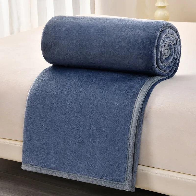 Afralia™ Cozy Flannel Blanket: Multi-Functional Sofa Cover for Adults