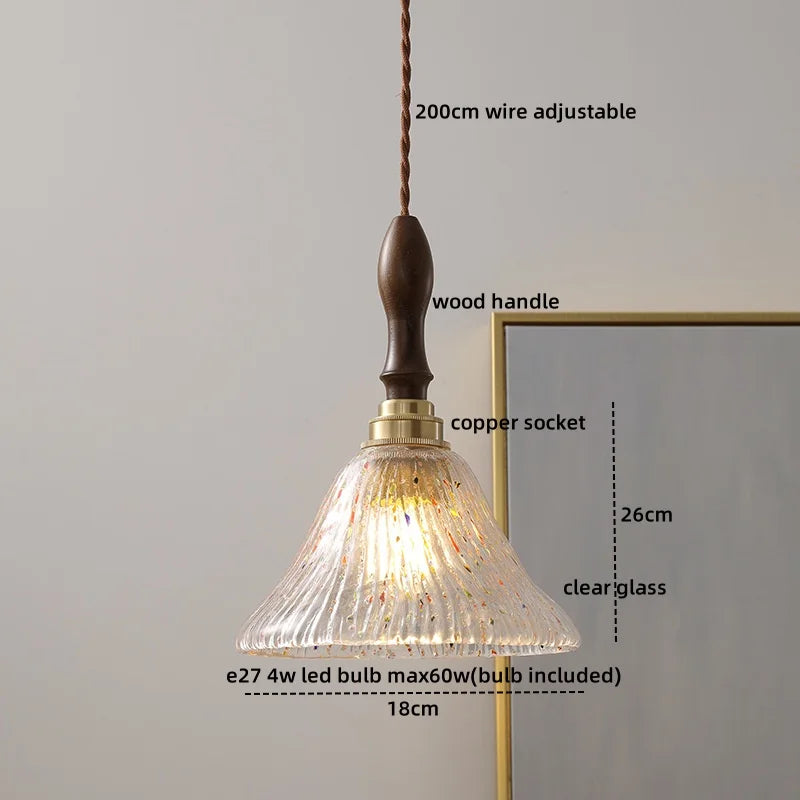 Afralia™ White Glass LED Hanging Light: Copper Nordic Pendant Lamps for Home Decor