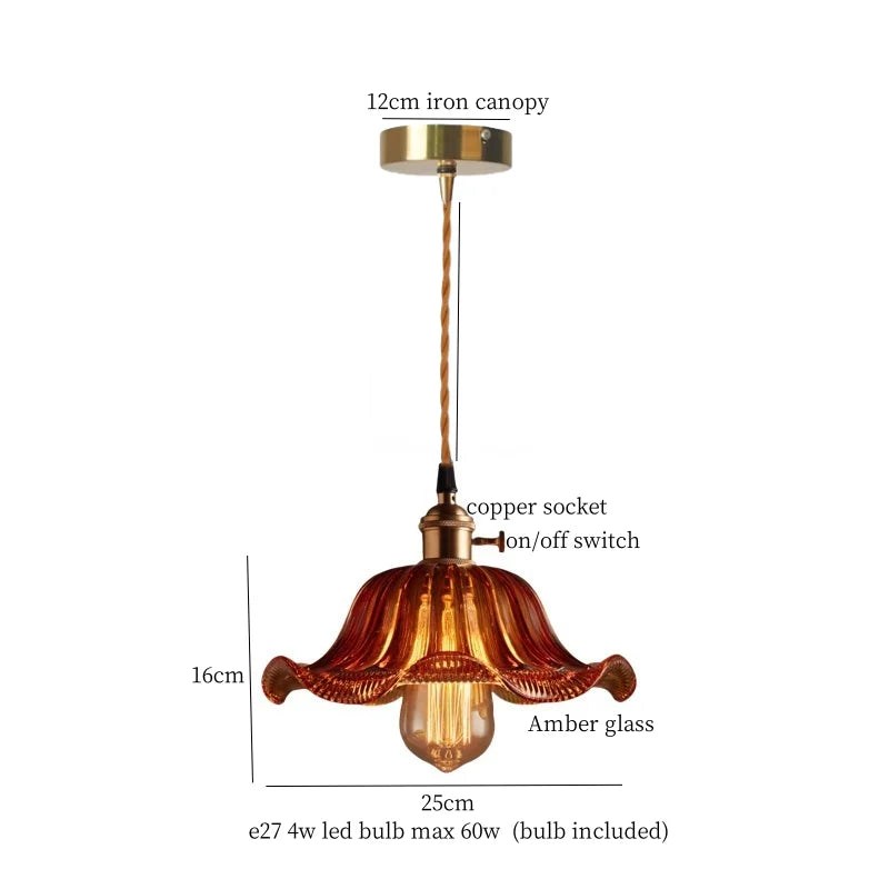 Afralia™ Cream Glass LED Pendant Lamp - Nordic Minimalist Brass Hanging Light