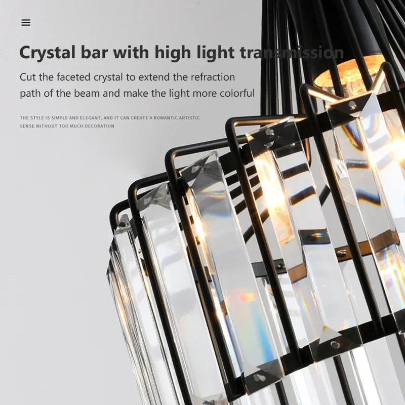 Afralia™ Modern Nordic Glass Chandelier for Kitchen Island Dining Room Lighting Fixtures