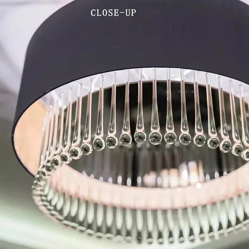 Afralia™ Crystal Pendant Chandelier with LED Lighting