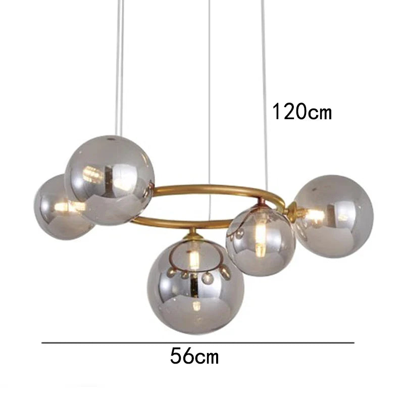 Afralia™ Nordic Dining Room Pendant Light Chandelier for Living Room