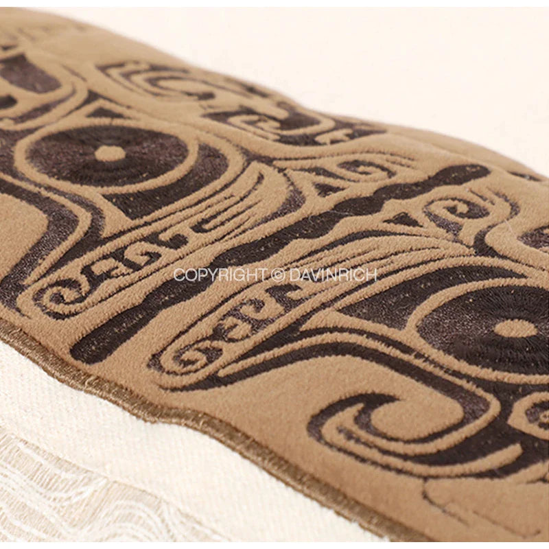 Afralia™ Embroidered Tribal Cushion Cover: Luxury Retro Lumbar Pillowcase