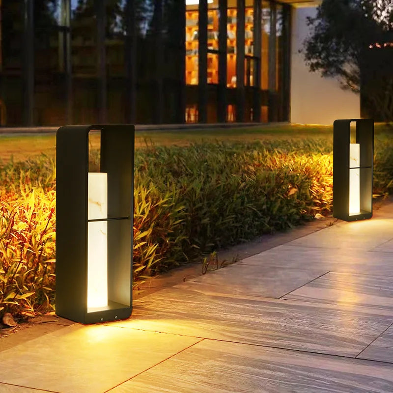 Afralia™ Solar LED Lawn Light: Waterproof Luxury Villa Garden Lighting IP65
