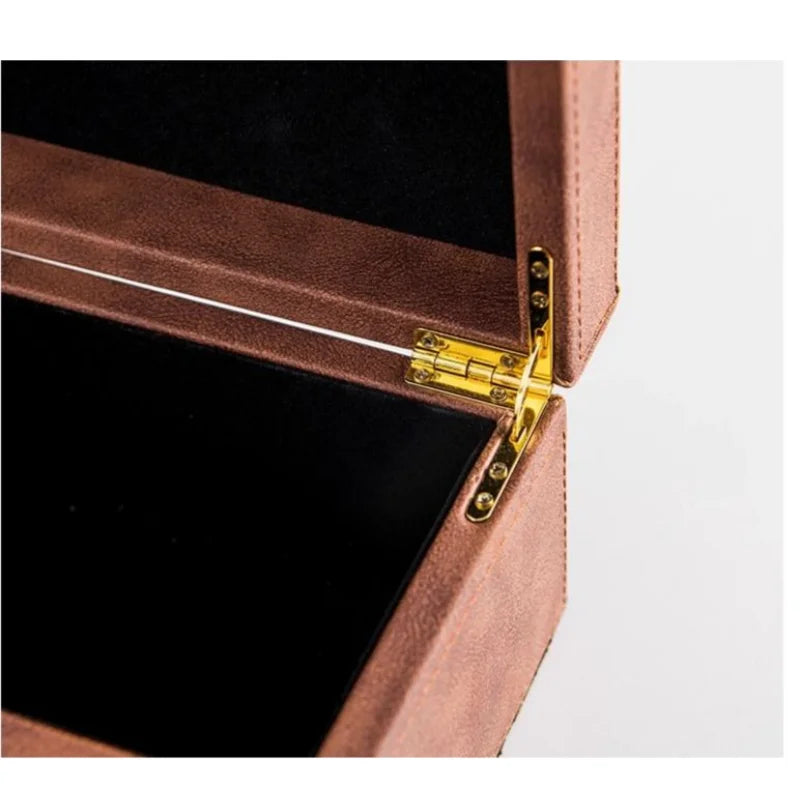 Afralia™ Snake Pattern Jewelry Box: Handmade Leather Storage with Metal Lock