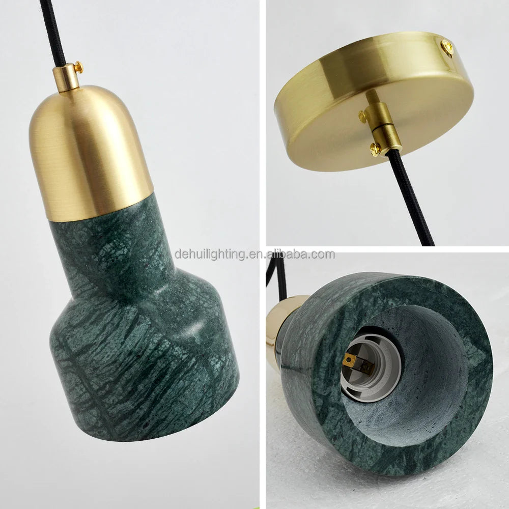 Afralia™ Nordic Marble Pendant Lights for Modern Minimalist Bedroom and Restaurant