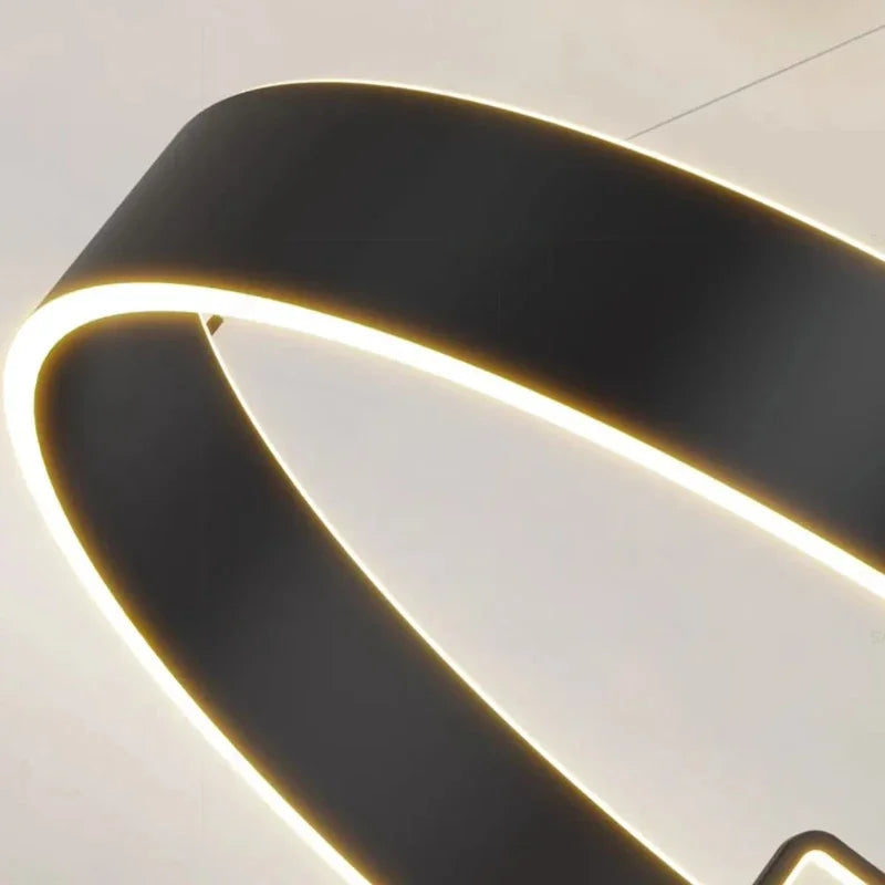 Nordic LED Pendant Light by Afralia™ - Modern Acrylic Chandelier