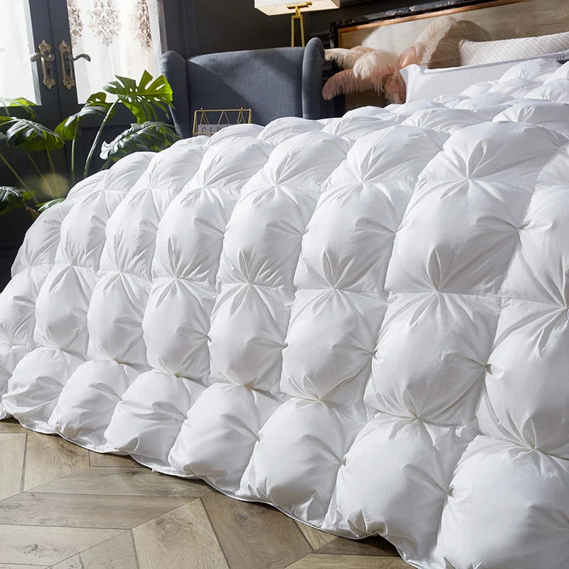 Afralia™ Twist Flower Cover Goose Down Comforter - Five Star Winter Bedding