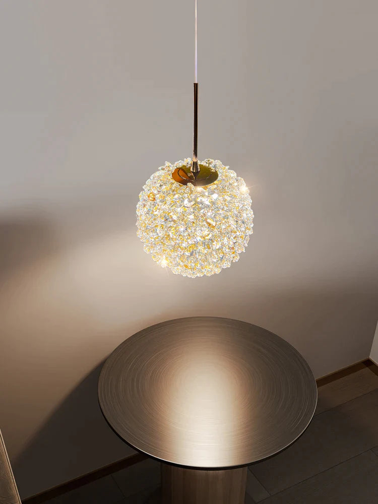 Afralia™ Crystal Ball Pendant Light: Warm & Romantic Bedhead Luxury Lighting