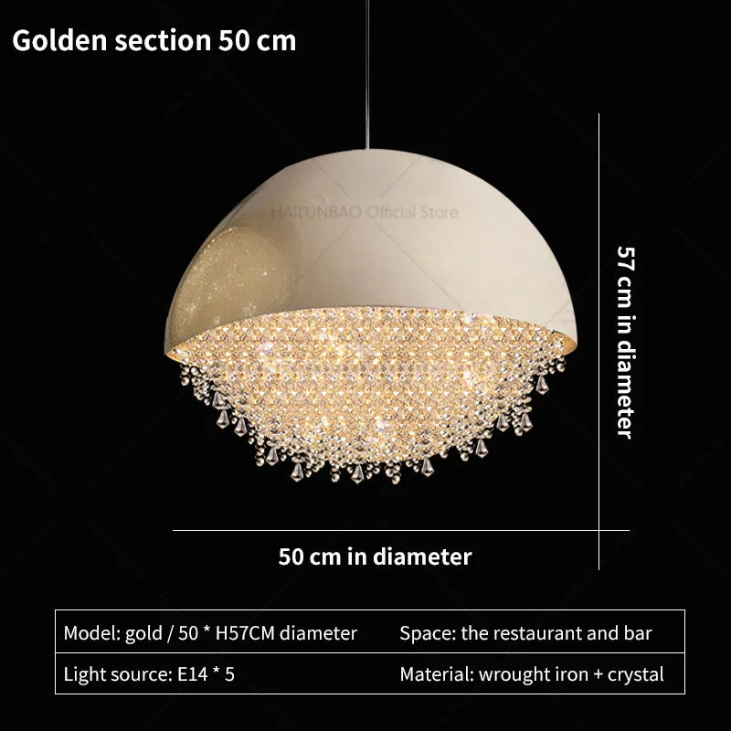 Afralia™ Crystal Chandelier: Nordic Luxury Lighting for Living Room, Bedroom, and Dining Area