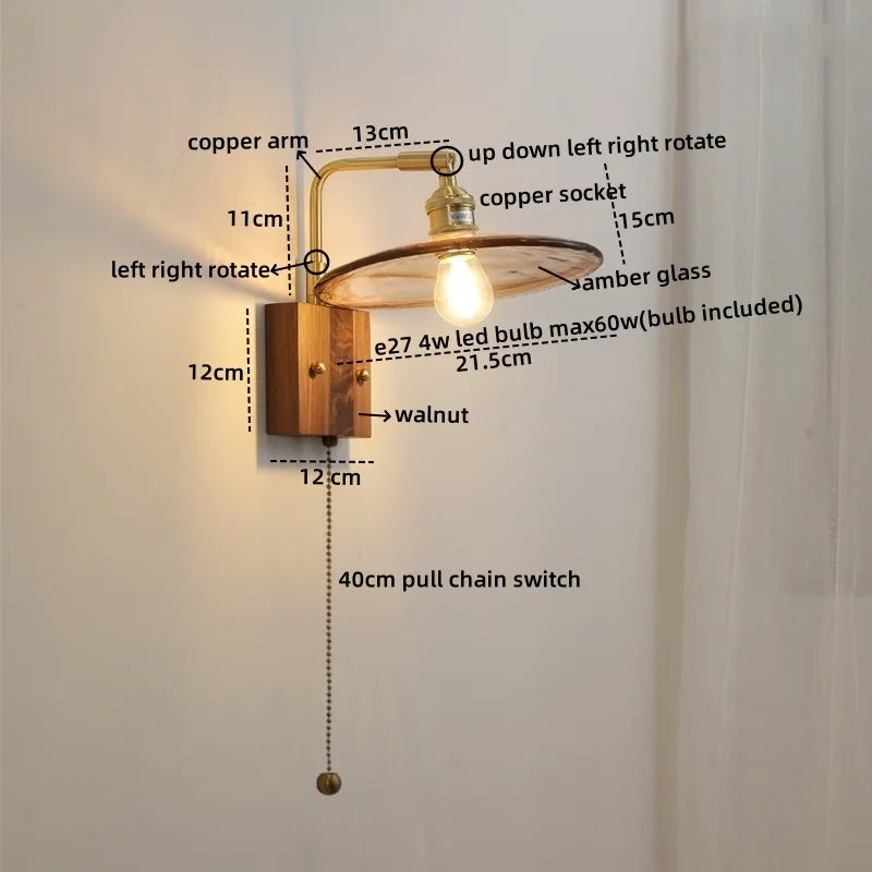 Afralia™ Nordic LED Glass Wall Lamps for Bathroom Living Room Bedroom Stair Light Fixtures