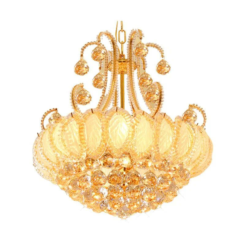 Afralia™ Crystal Chandelier LED Ceiling Lighting for Living Room Bedroom Kitchen Hallway
