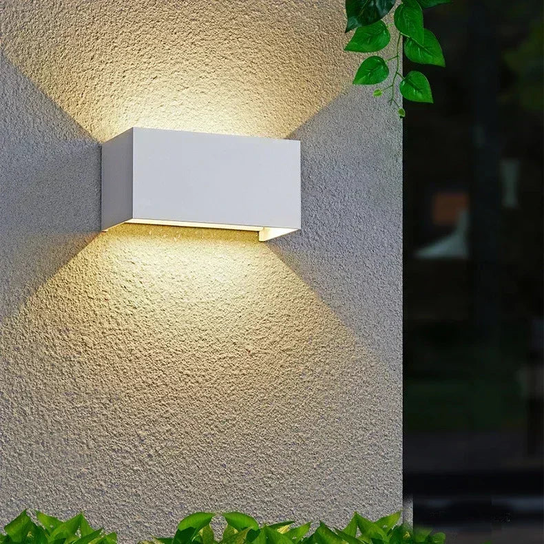 Afralia™ Outdoor Wall Lamp: Modern Up/Down Light with Adjustable Brightness