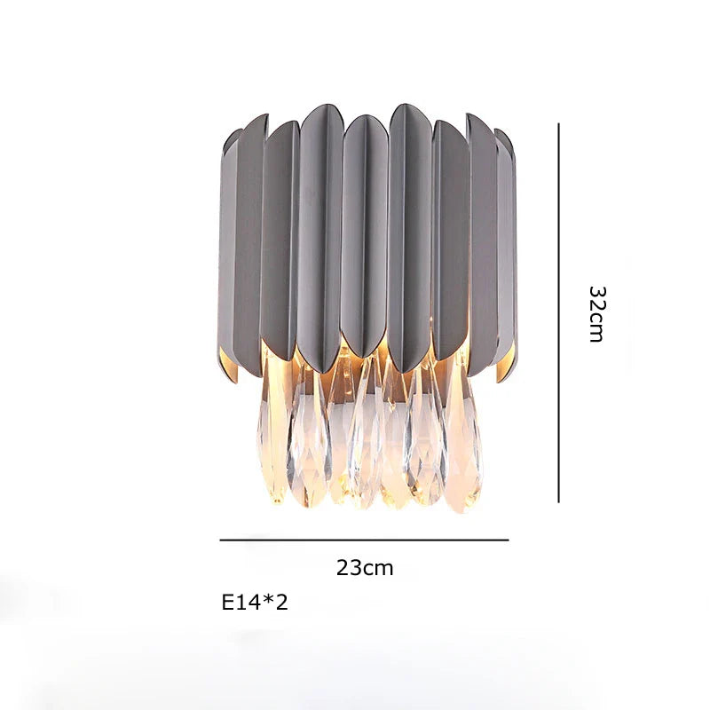 Afralia™ Crystal Water Droplet Pendant Lights: Elegant LED Dimmable Lamps for Dining Room Foyer