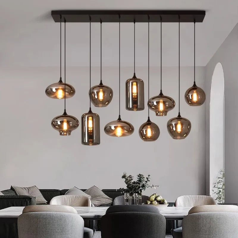 Afralia™ Modern LED Pendant Light Chandeliers for Living Room & Dining Room Lighting