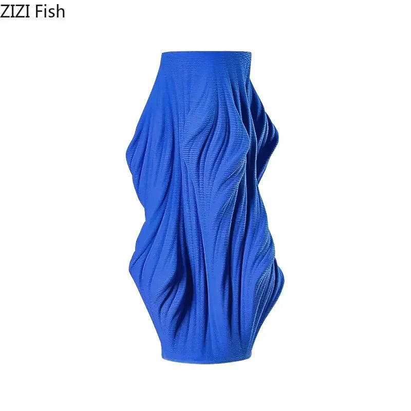 Afralia™ Ceramic Vase with Artificial Flowers for Desk Decoration and Room Aesthetics