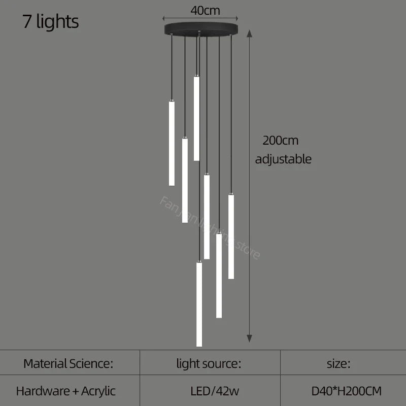 Afralia™ Luxury LED Ceiling Chandelier for Home, Hotel & Restaurant Lighting