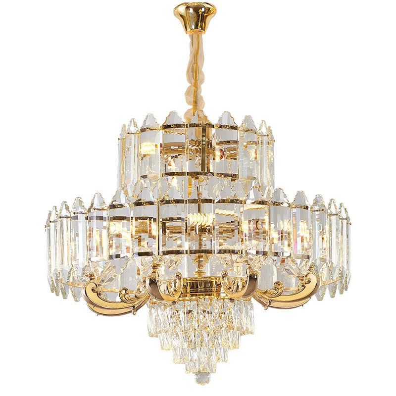 Afralia™ Crystal Chandelier: American Luxury LED Pendant for Living Room, Dining Room, and Bedroom