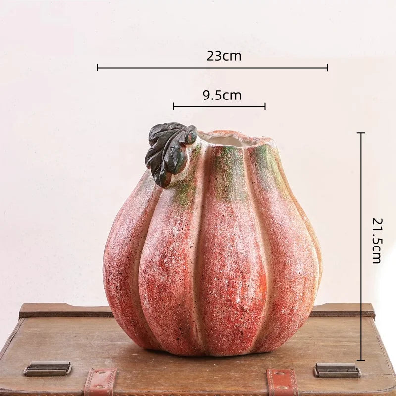 Afralia™ Pumpkin Flower Vase | Ceramic Garden Decoration Succulent Pot Plantas Accesorios