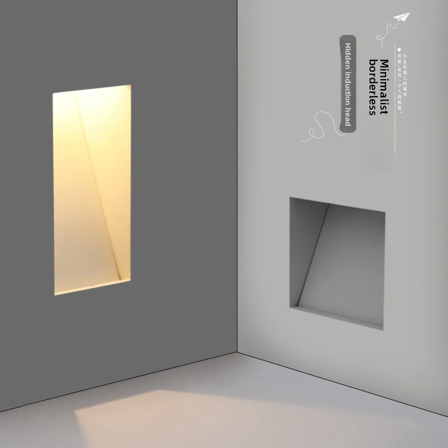 Afralia™ Minimalist LED Wall Light for Step Stairway - Corner Footlight