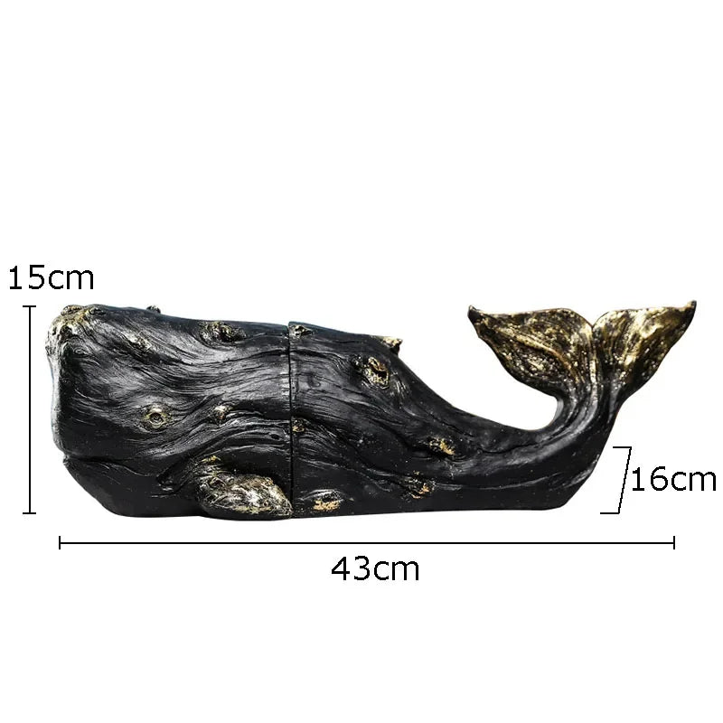 Afralia™ Whale Bookends: Gold Plated Library Decor for Desk, Shelf, Room Aesthetics