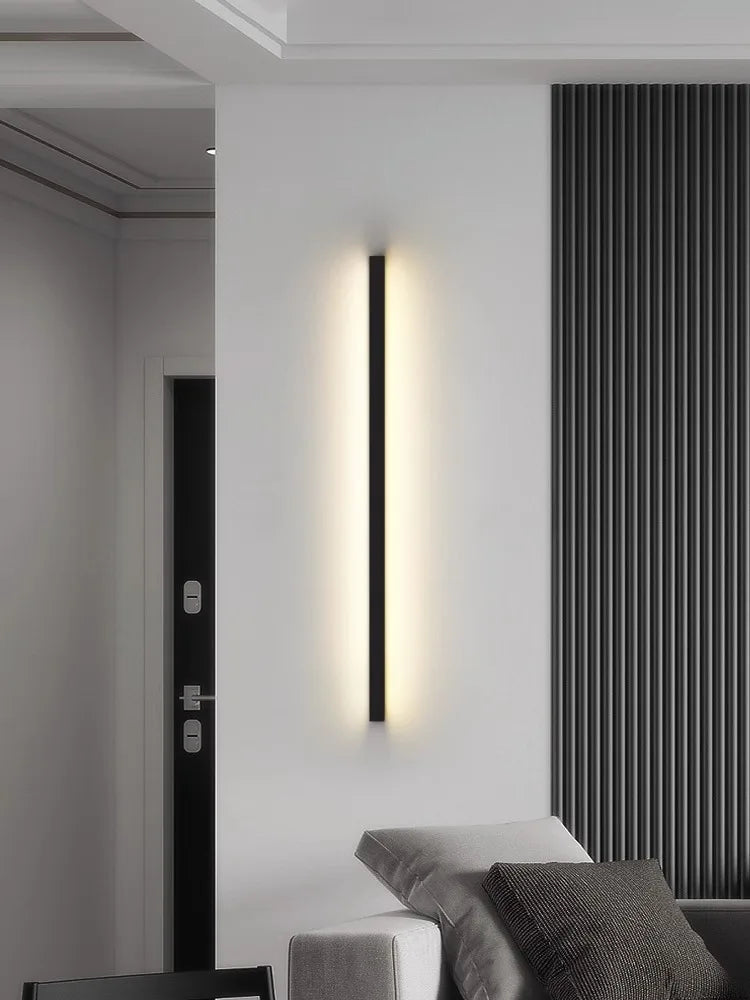 Afralia™ Nordic LED Wall Sconce Minimalist Bedside Lamp for Bedroom Living Room