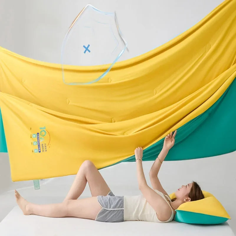 Afralia™ Satin Silky Cooling Blanket - Lightweight Air Conditioner Comforter