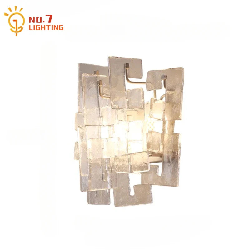 Afralia™ Medieval Glass Wall Lamp: LED G9 French Design Art Decor for Bedroom & Studio