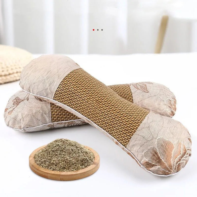 Afralia™ Cooling Neck Pillow with Wormwood Support for Relaxing Sleep