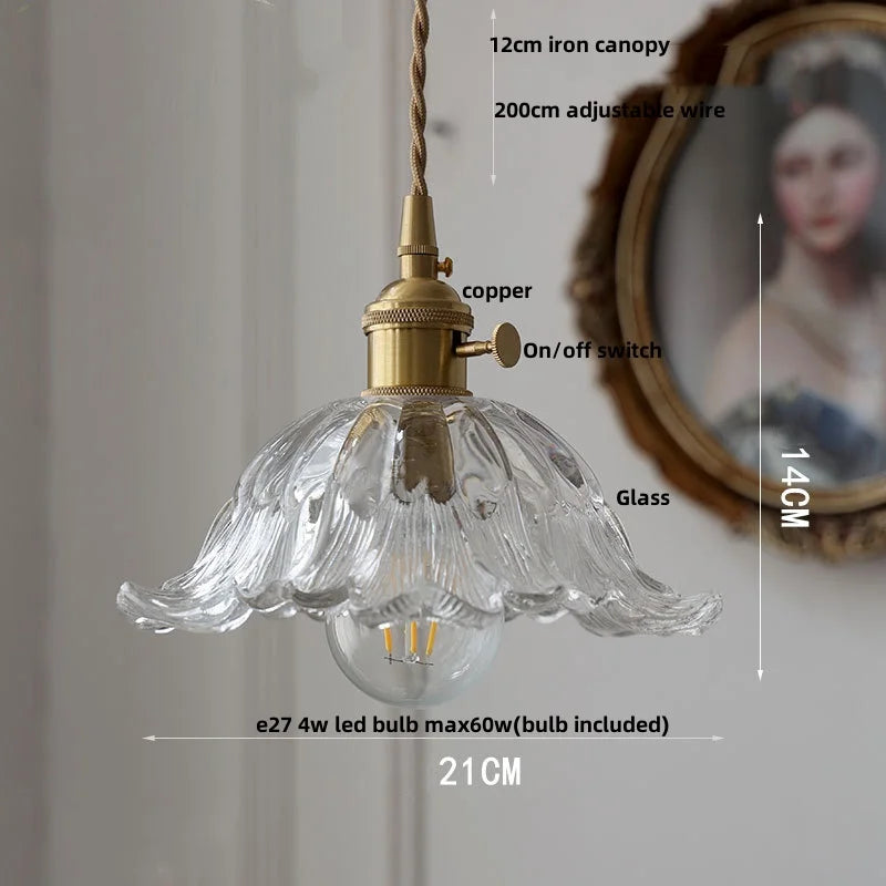 Afralia™ Clear Glass LED Pendant Lights for Home Decor and Lighting