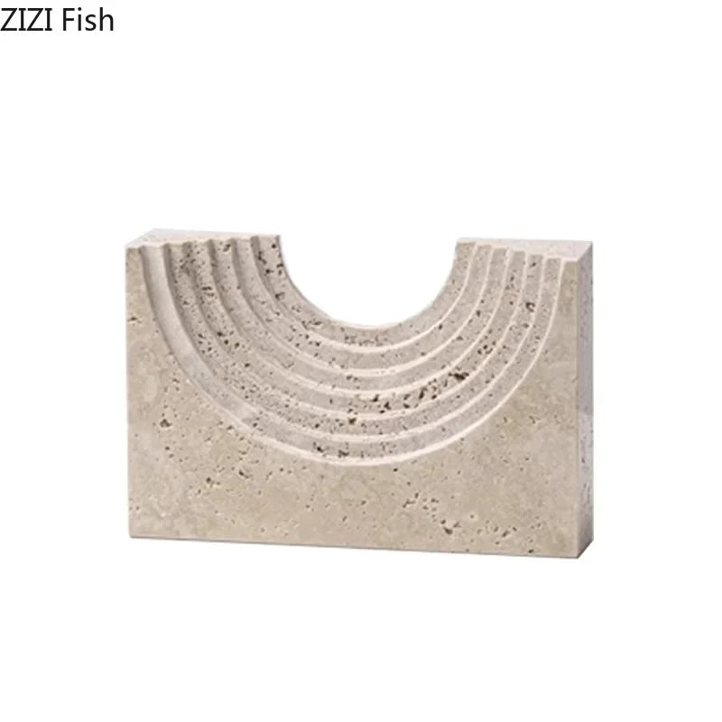 Afralia™ Stone Door Ornaments: Modern Desk Decor Resin Statue Ball Artwork Aesthetics