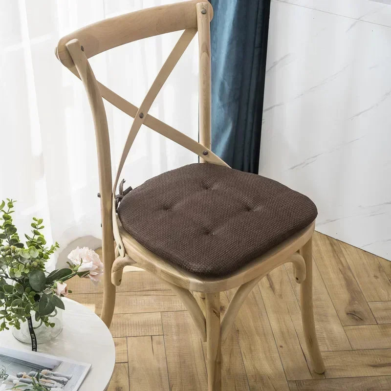 Afralia™ Dining Chair Cushions: Multi Color Seat Cushion with Straps for Outdoor & Dining Room