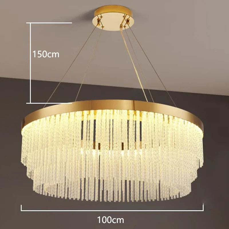 Afralia™ LED Pendant Chandeliers for Modern Living & Dining Room Lighting