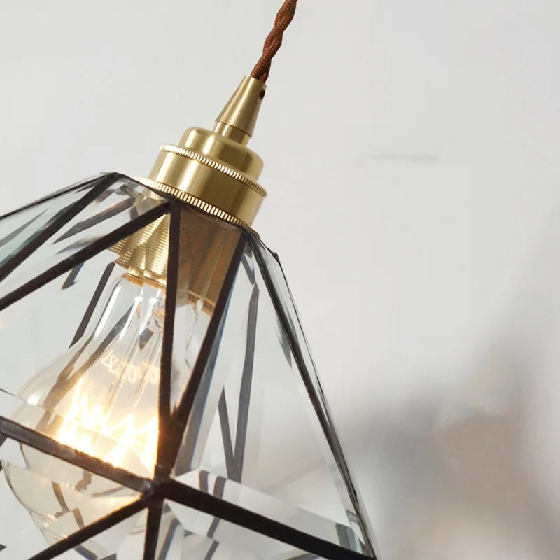 Afralia™ Glass LED Pendant Lamp: Handmade Japanese Style Adjustable Hanging Light Fixtures