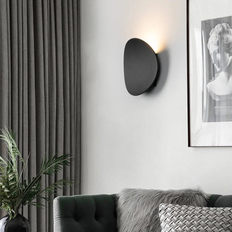 Afralia™ Modern Nordic Aluminum LED Wall Lamp for Living Room Bedroom Bedside Sconce