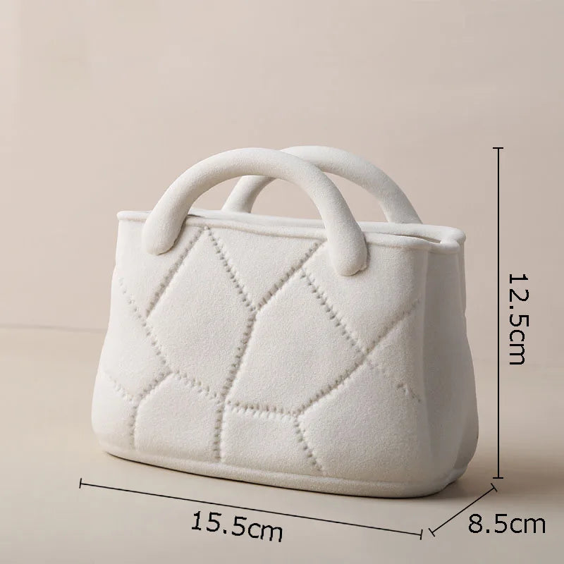 Afralia™ Handwoven Ceramic Vase: Decorative Flower Pot for Home Décor and Floral Arrangement