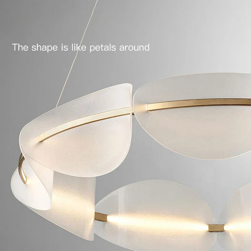 Afralia™ Circular Petal LED Chandelier for Home Decor - Nordic Luxury Lighting Fixtures