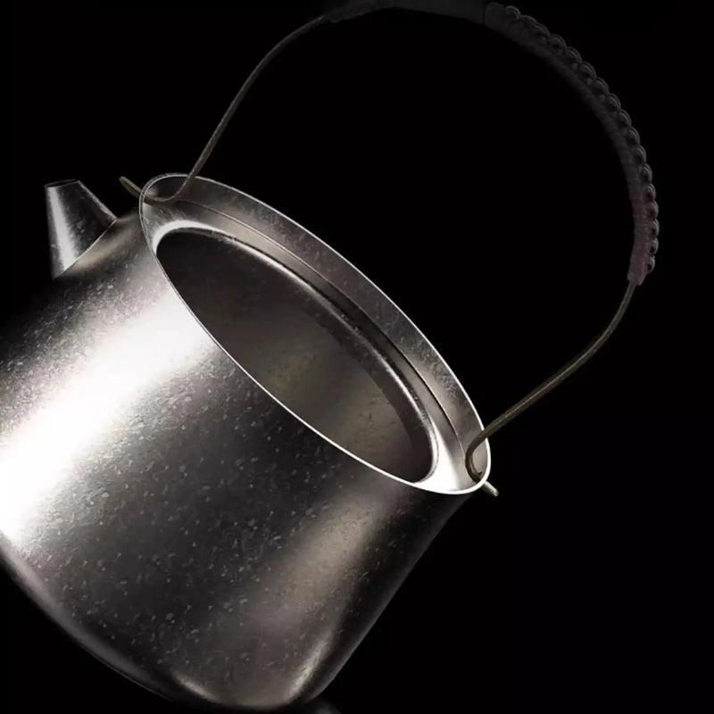 Afralia™ Titanium Tea Kettle: Handmade Chinese Teapot with Anti-Hot Handle