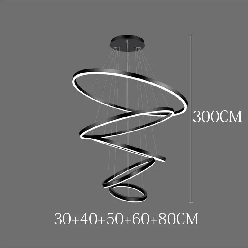 Afralia™ Modern LED Pendant Light for Living Room Dining Room Chandeliers Indoor Lighting