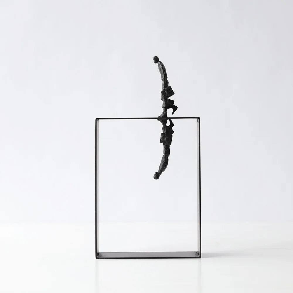 Afralia™ Abstract Resin Sculpture Encounter Ornament - Home Decor Figurine