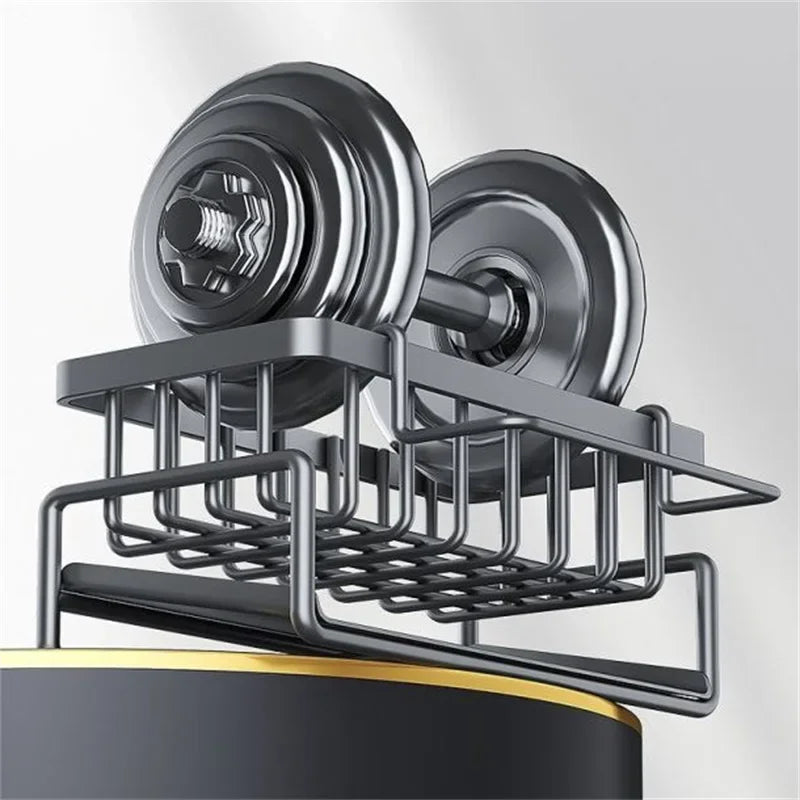 Afralia™ Stainless Steel Sink Drain Rack Organizer for Kitchen Sink Organization