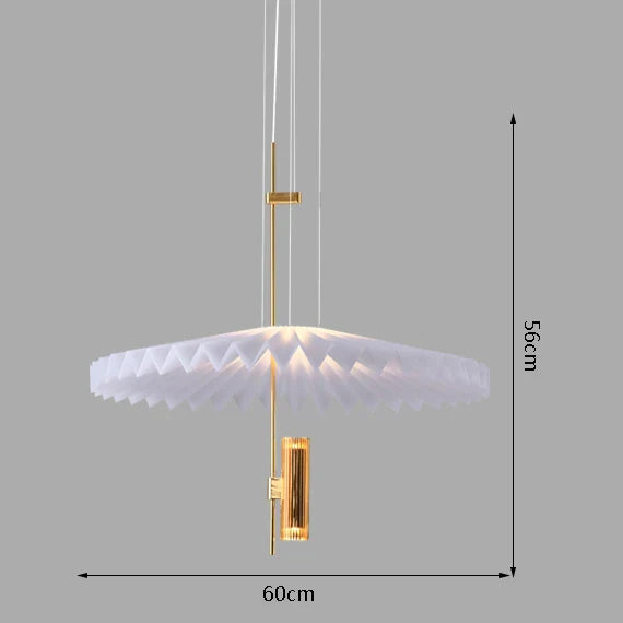 Afralia™ Minimalist Golden Chandelier for Restaurant Living Room Bedroom