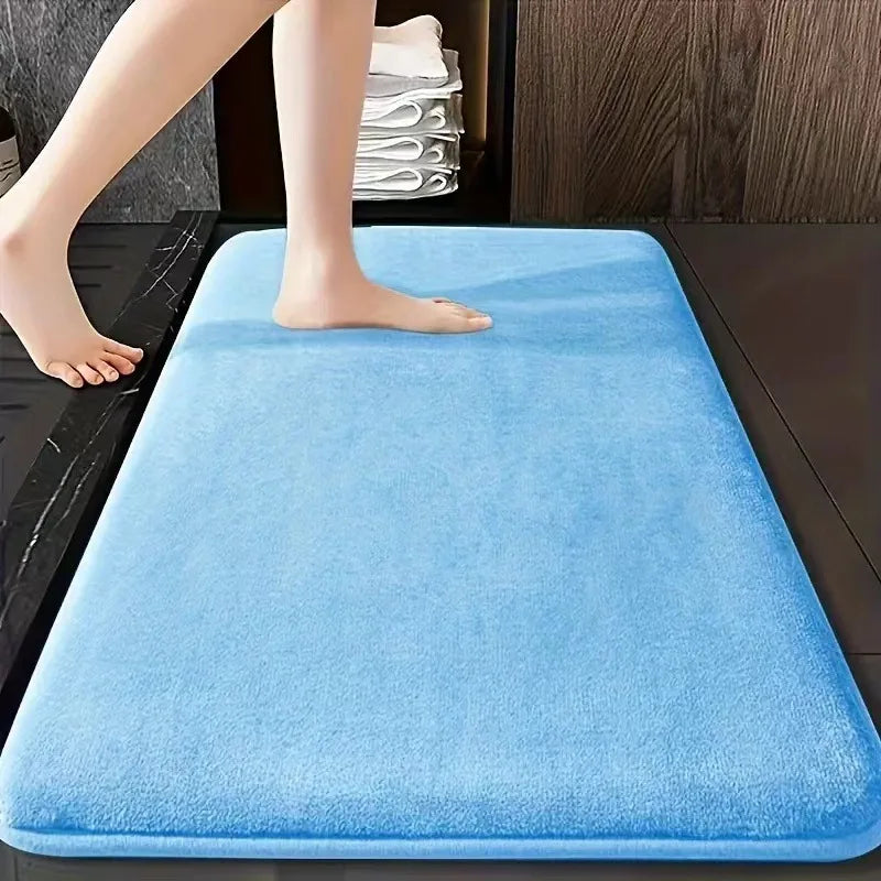 Afralia™ Super Absorbent Coral Velvet Bathroom Floor Mat