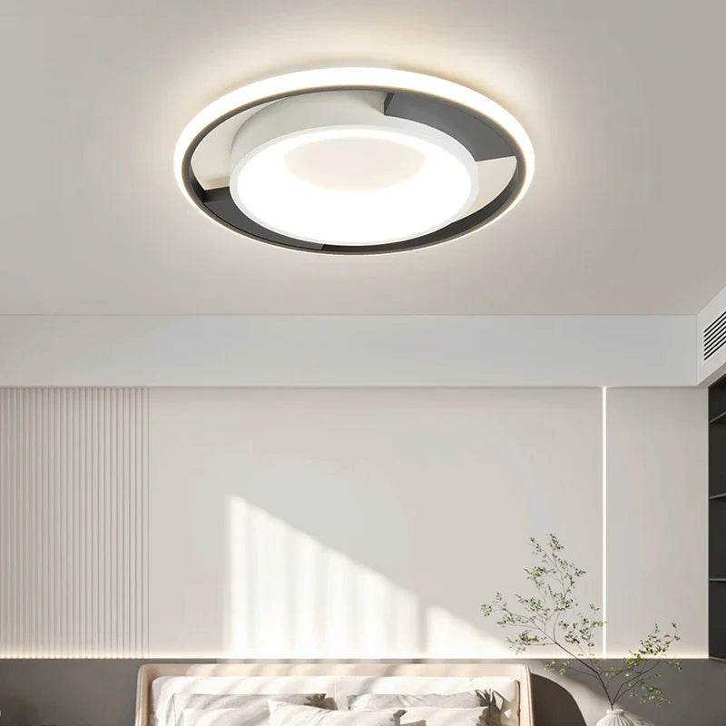 Afralia™ LED Chandelier: Simple Modern Ceiling Lamps with Remote for Home, Bedroom, and Balcony