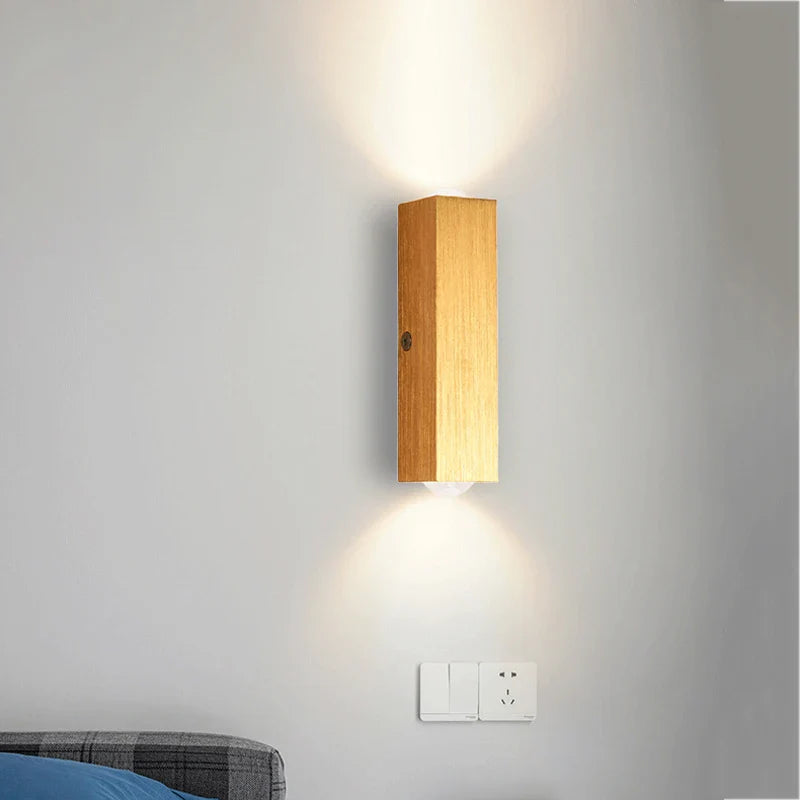 Afralia™ Brushed Gold Up Down Wall Lamp for Luxury Home Decor
