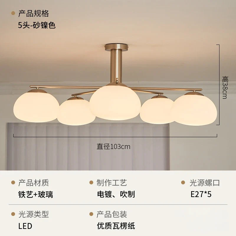 Afralia™ Persimmon Chandelier LED E27 Modern Nordic Design Living/Dining Room Light Fixtures