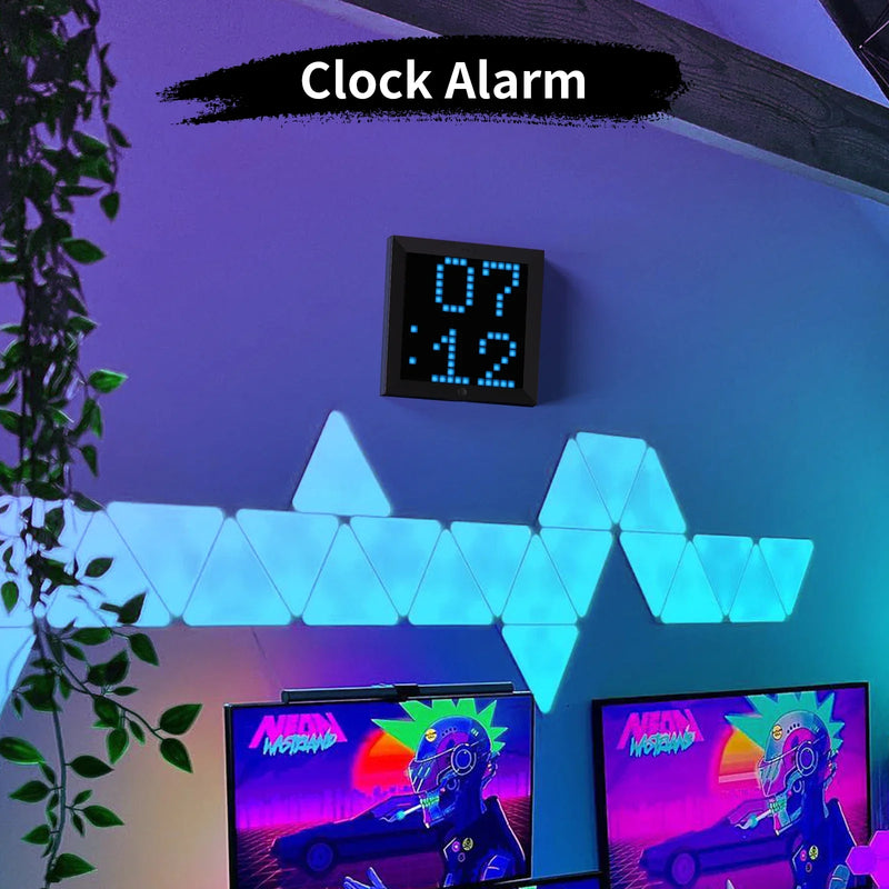 Afralia™ Pixoo Pixel Art Digital Frame Clock LED Display Gaming Room Decor